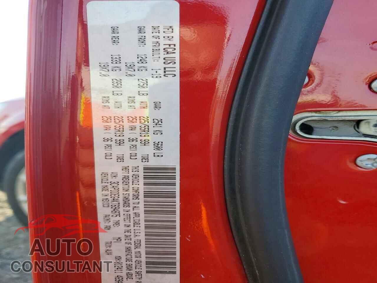 DODGE JOURNEY 2019 - 3C4PDDEG4KT694875