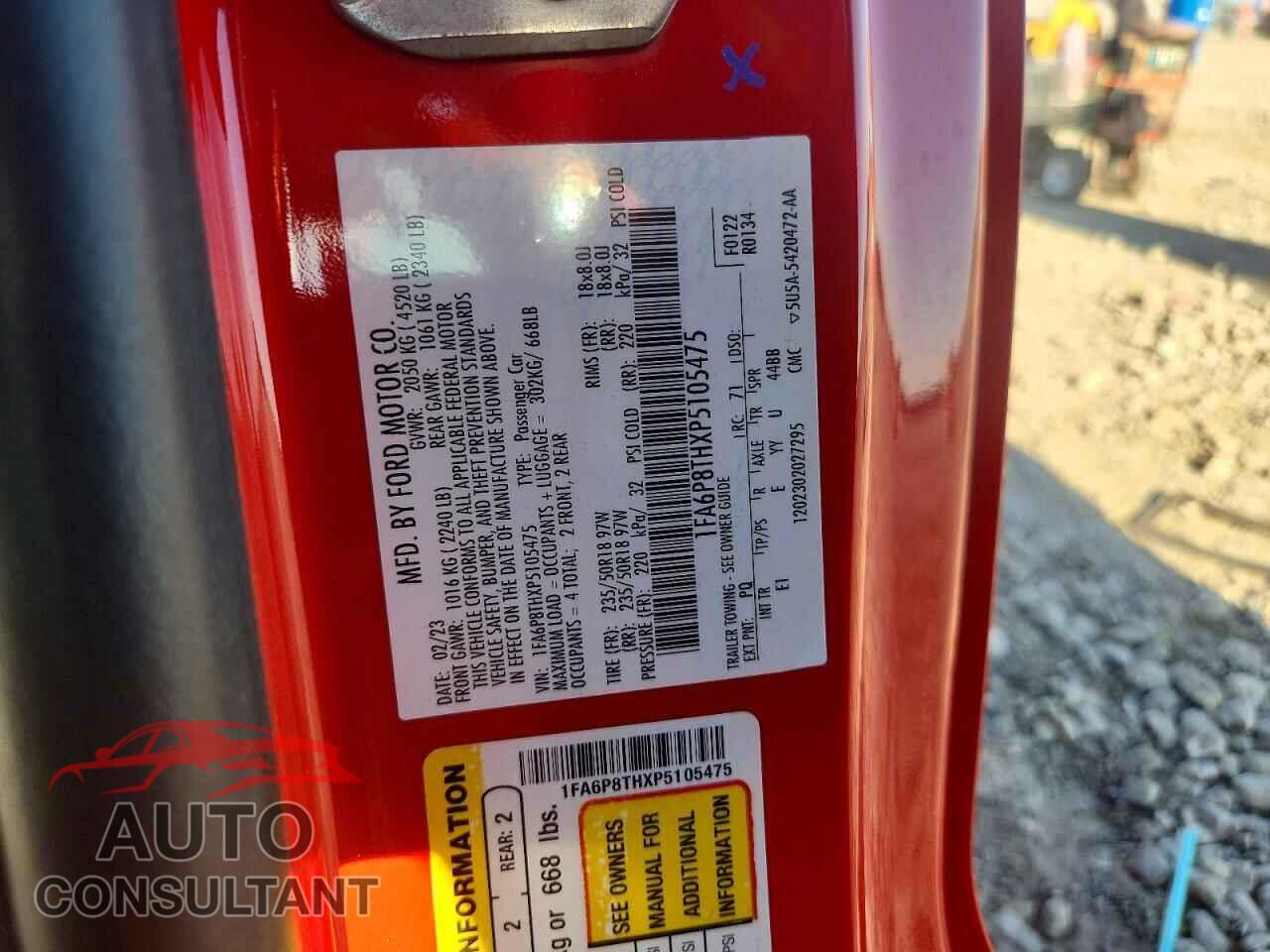FORD MUSTANG 2023 - 1FA6P8THXP5105475