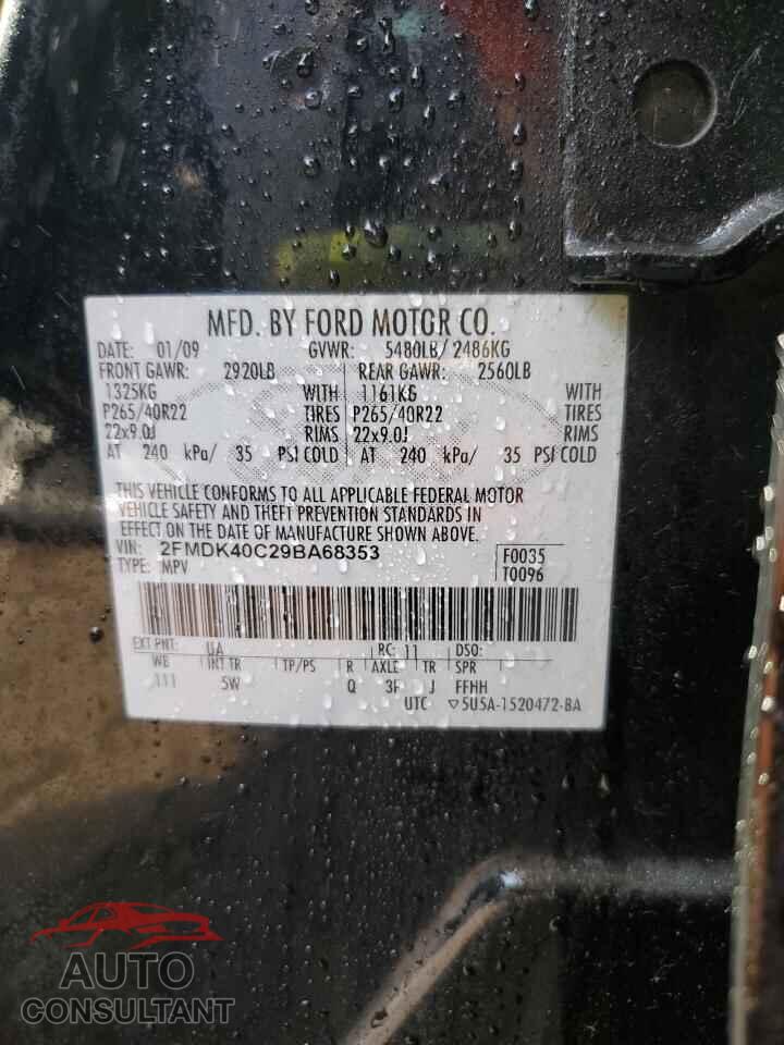 FORD EDGE 2009 - 2FMDK40C29BA68353