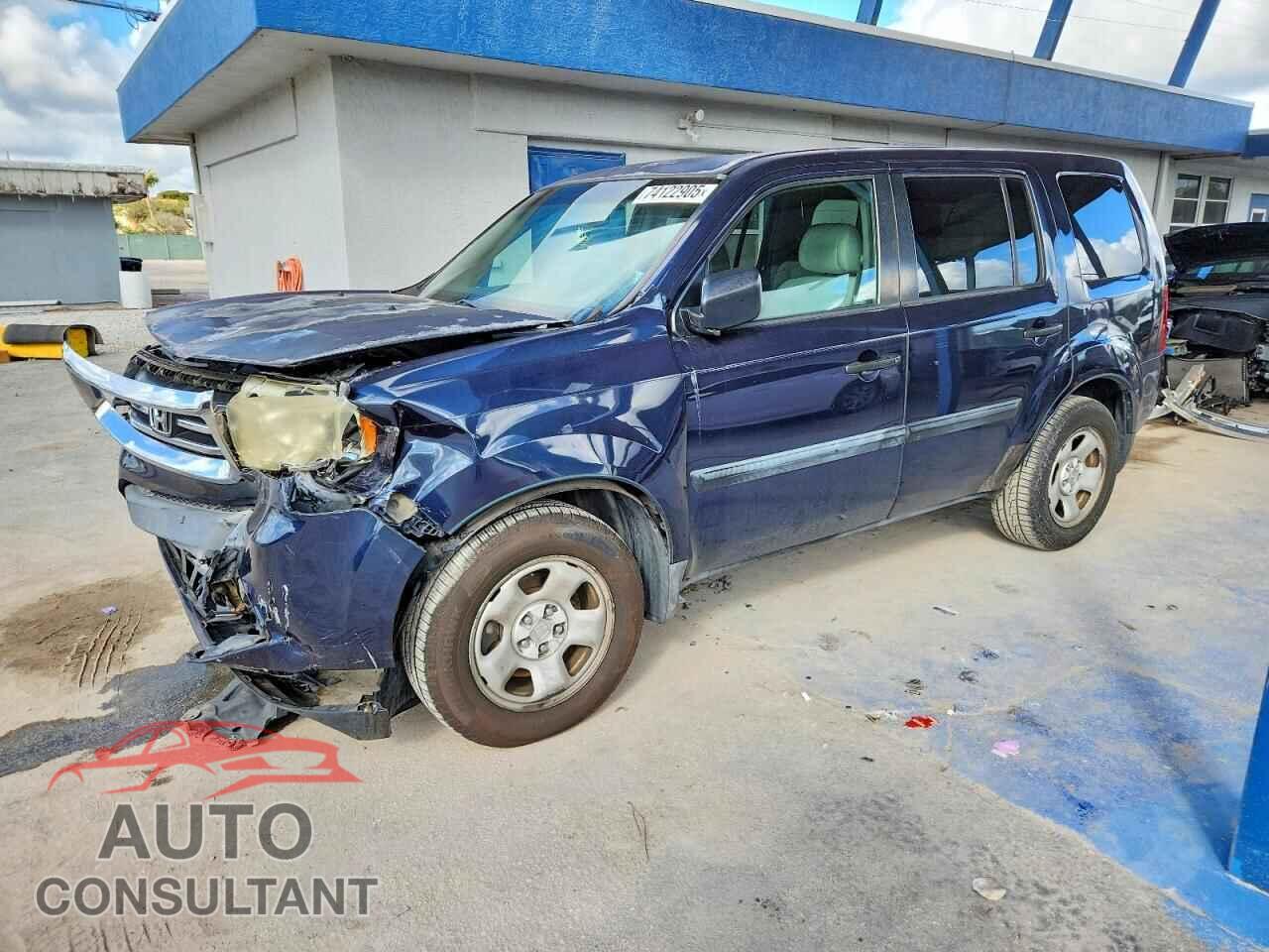 HONDA PILOT 2012 - 5FNYF3H23CB026509