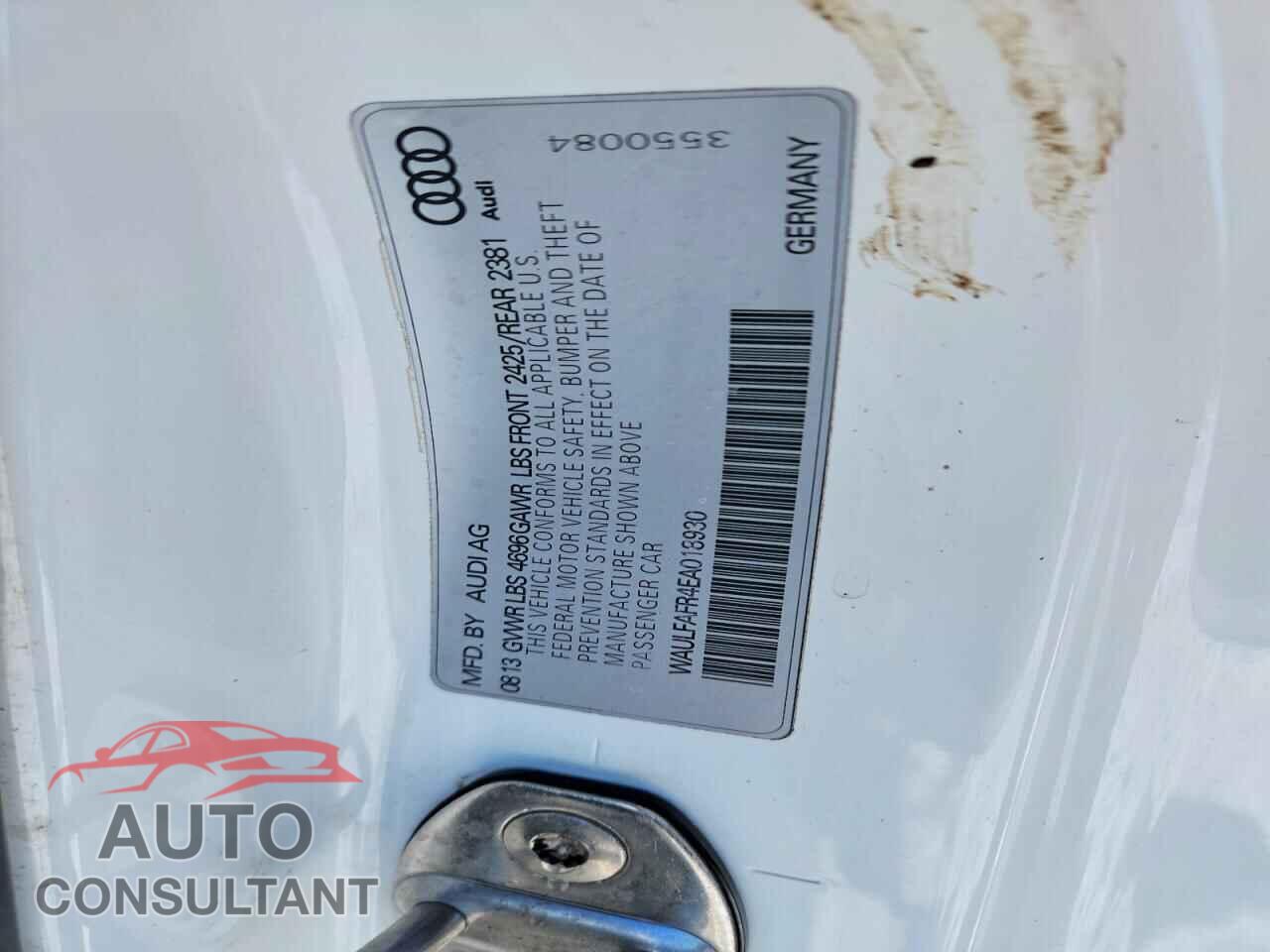 AUDI A5 2014 - WAULFAFR4EA018930