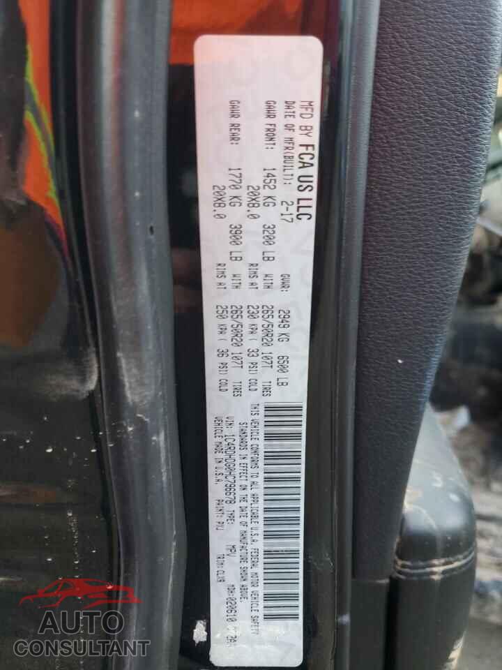 DODGE DURANGO 2017 - 1C4RDHDG0HC796678
