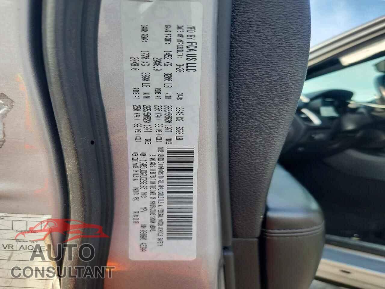 DODGE DURANGO 2020 - 1C4RDJDG7LC286165