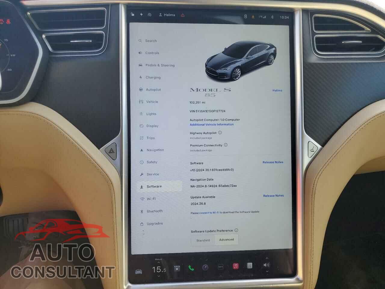 TESLA MODEL S 2016 - 5YJSA1E15GF127724