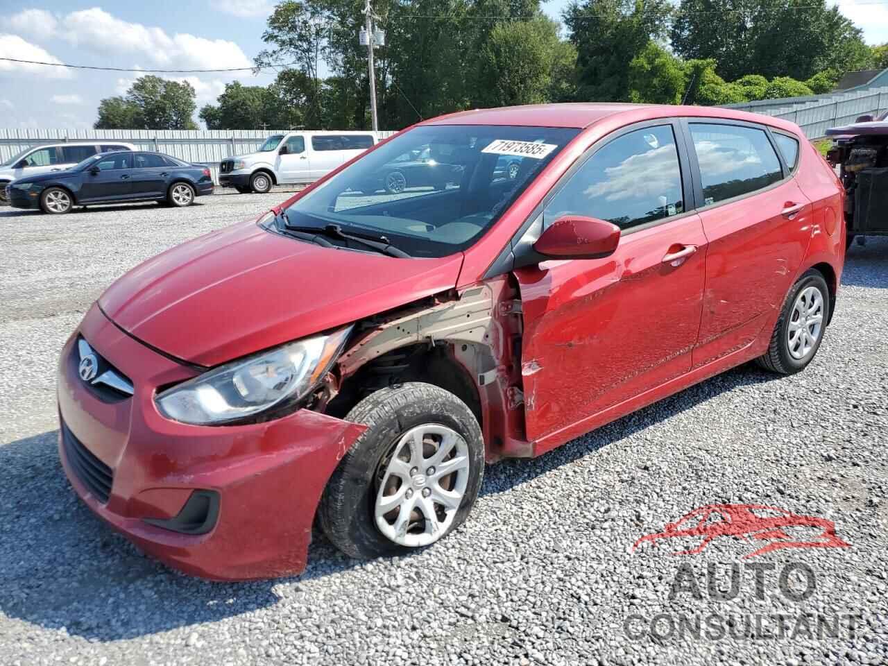 HYUNDAI ACCENT 2013 - KMHCT5AEXDU123391