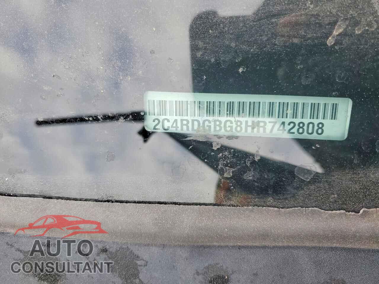 DODGE CARAVAN 2017 - 2C4RDGBG8HR742808
