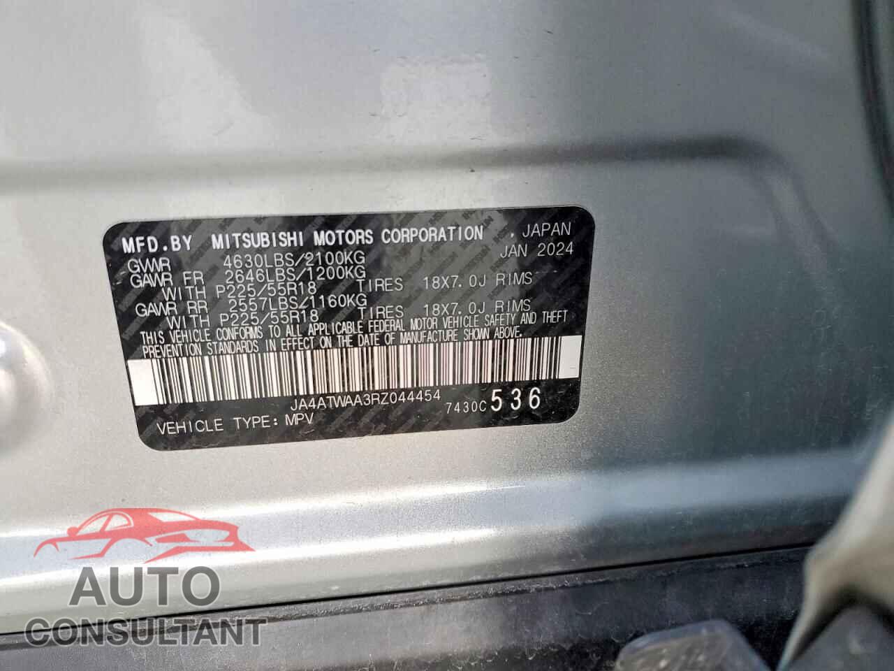 MITSUBISHI ECLIPSE 2024 - JA4ATWAA3RZ044454