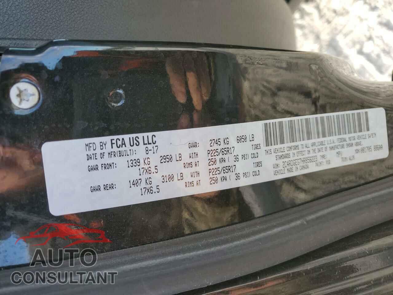 DODGE CARAVAN 2017 - 2C4RDGEG7HR858223