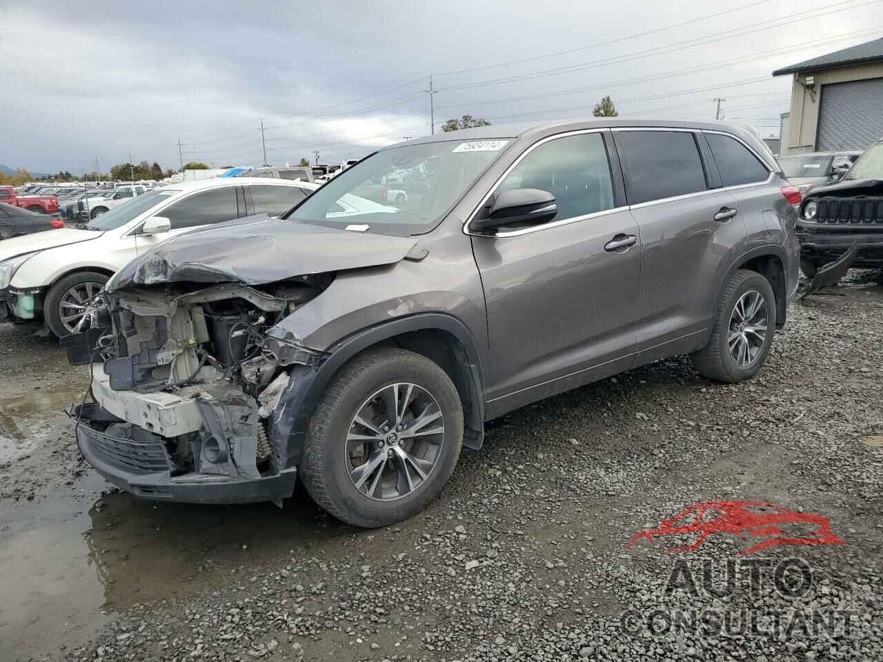 TOYOTA HIGHLANDER 2018 - 5TDBZRFH5JS857509