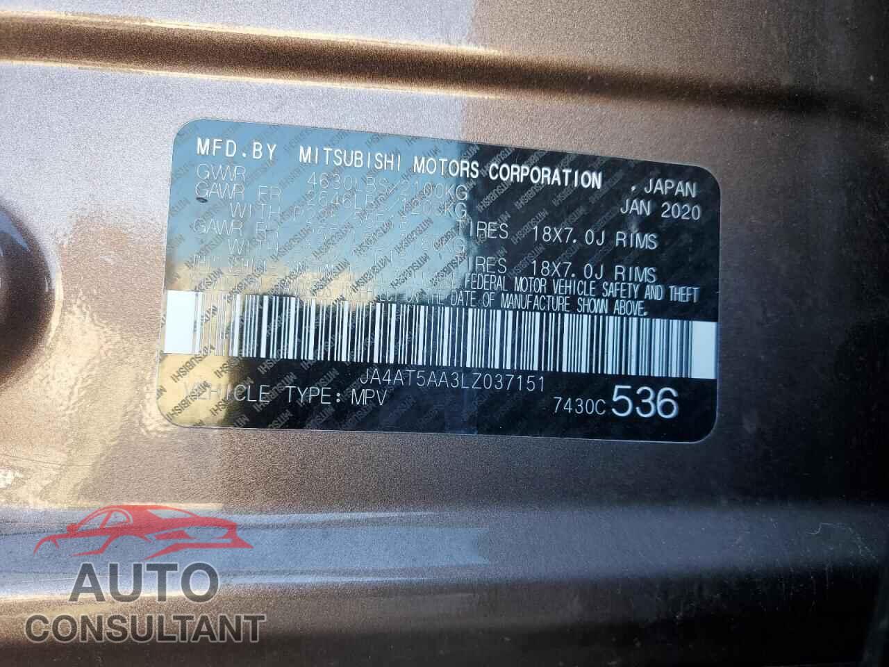 MITSUBISHI ECLIPSE 2020 - JA4AT5AA3LZ037151
