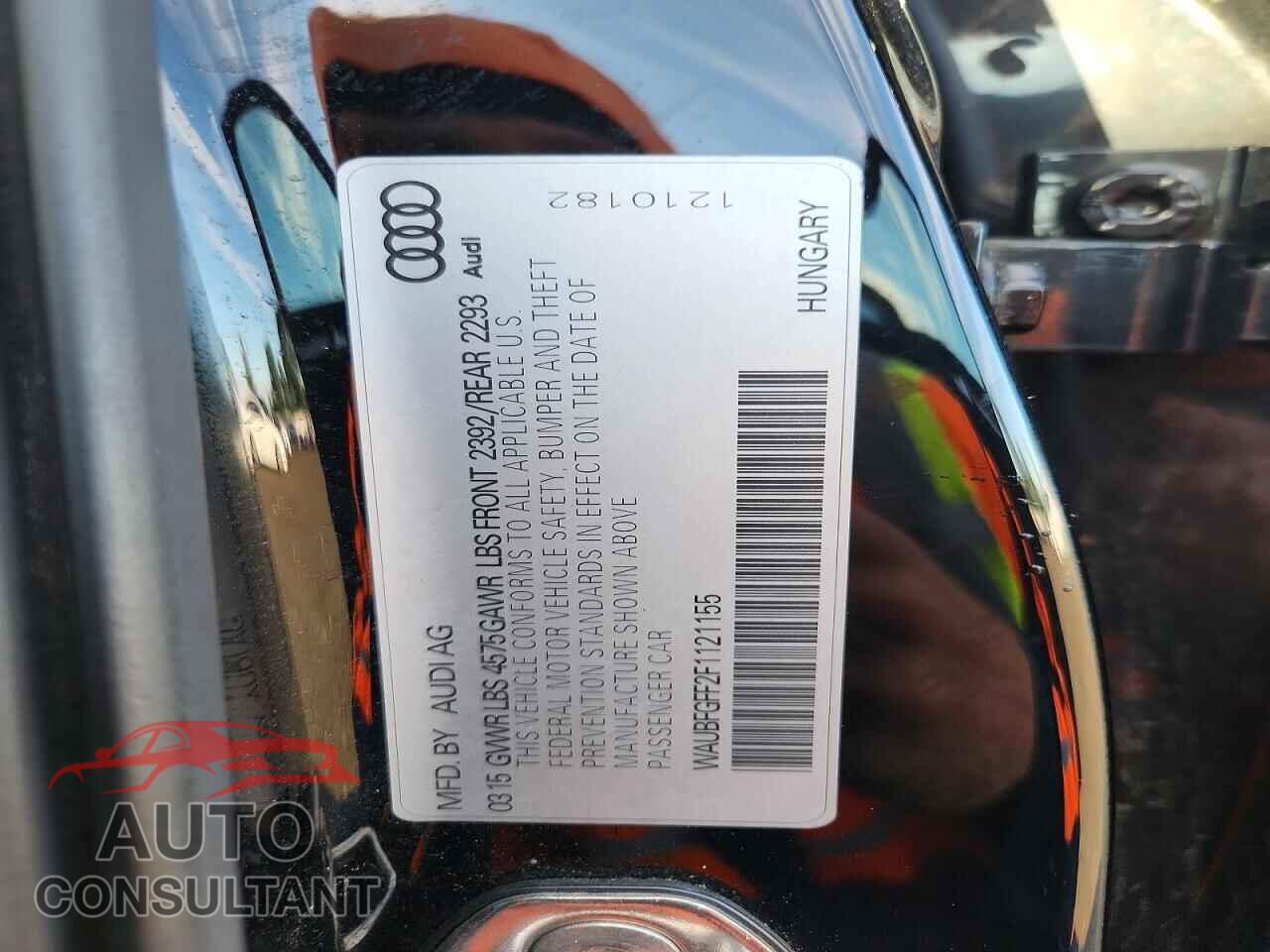 AUDI A3 2015 - WAUBFGFF2F1121155