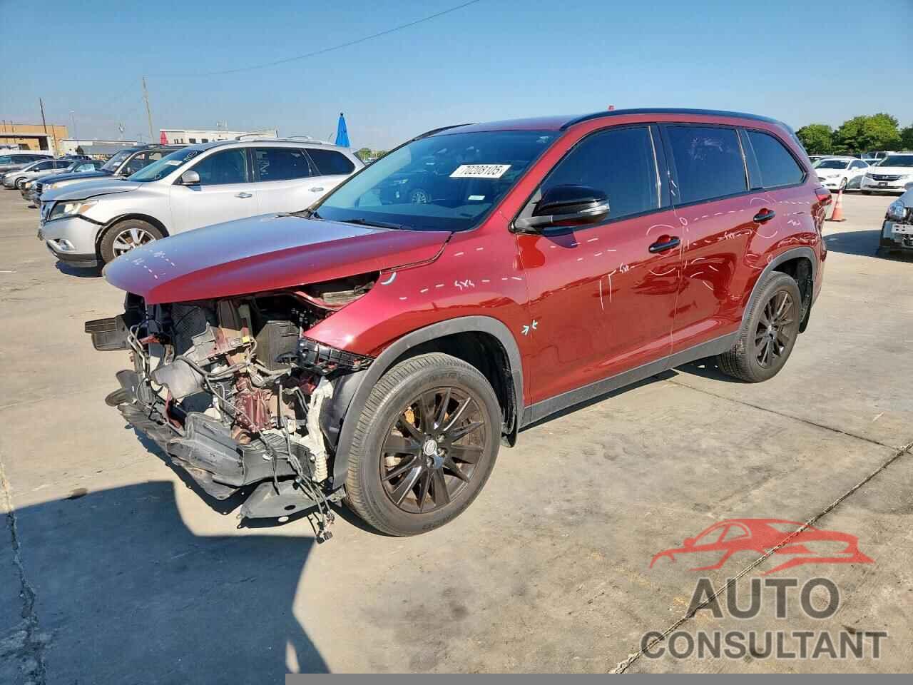 TOYOTA HIGHLANDER 2019 - 5TDJZRFH9KS968058