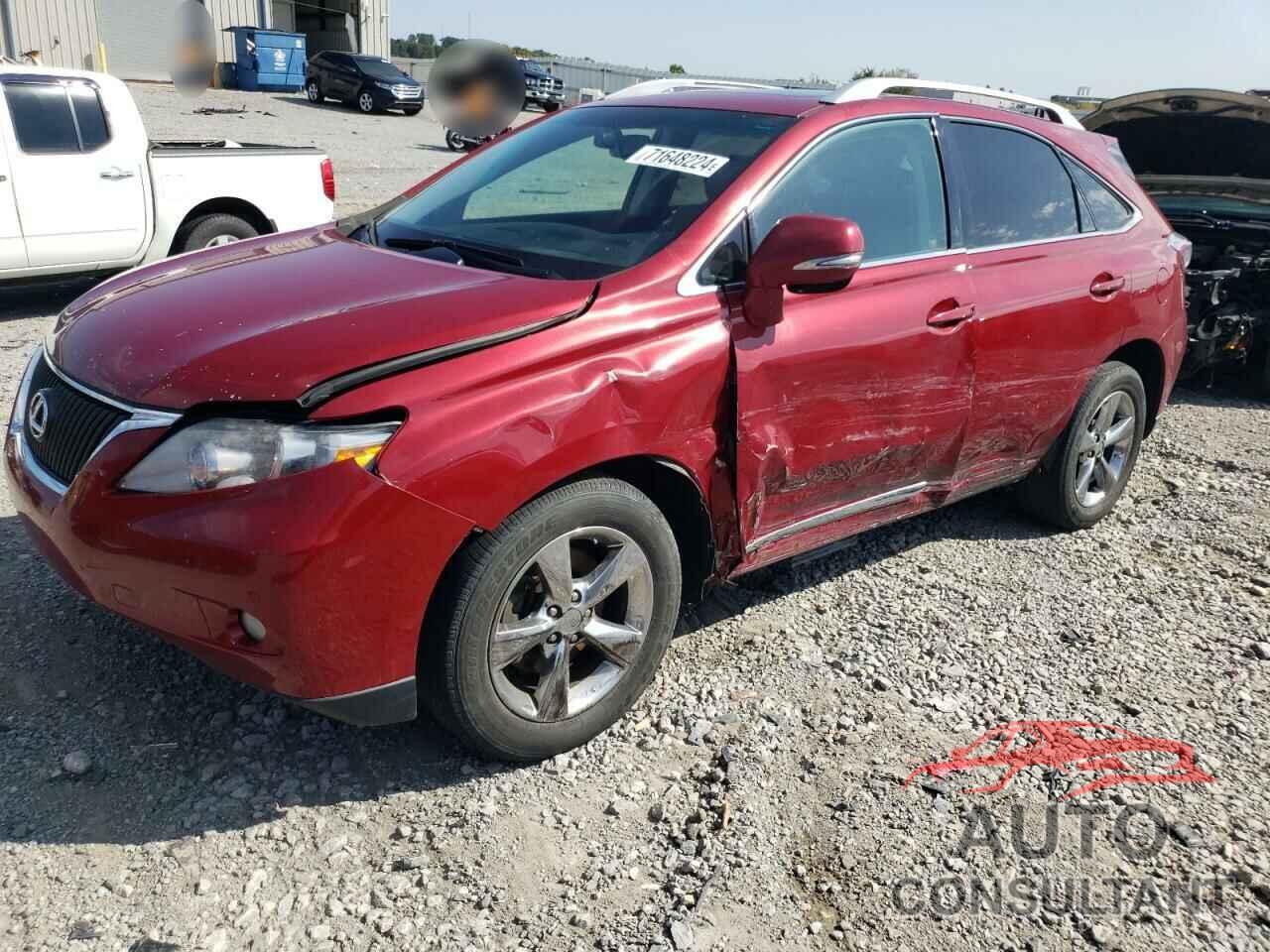 LEXUS RX350 2010 - 2T2BK1BA1AC023014