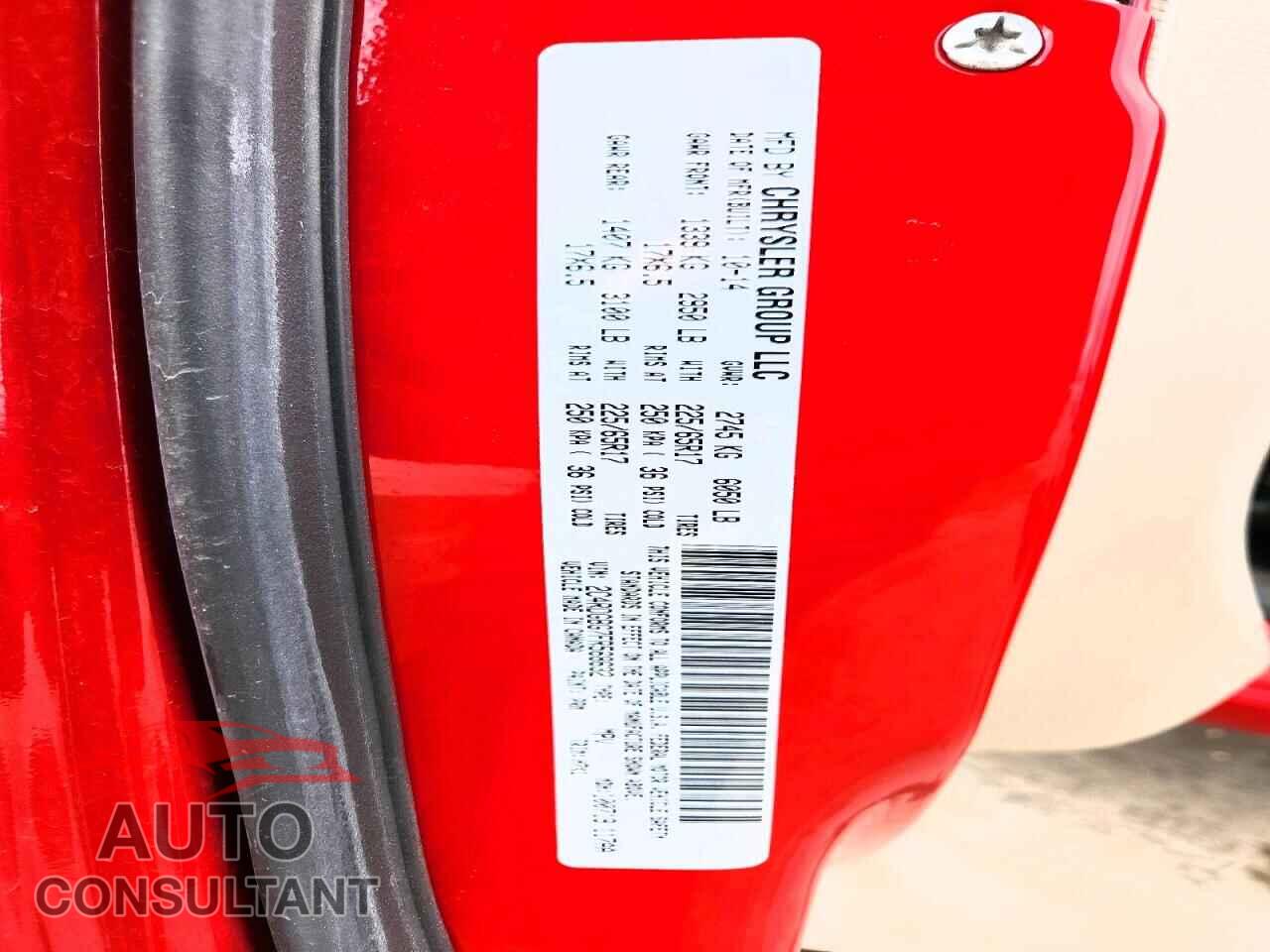 DODGE CARAVAN 2015 - 2C4RDGBG7FR568632