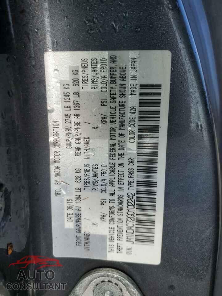 MAZDA MX5 2016 - JM1NDAC72G0102242