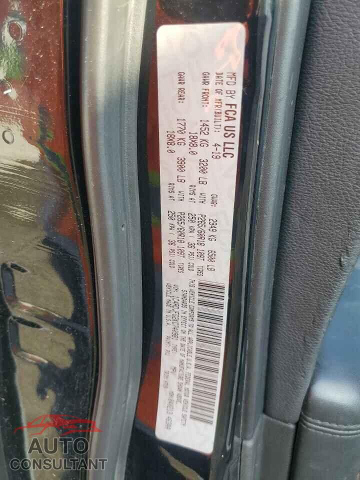 DODGE DURANGO 2019 - 1C4RDJFG2KC740981