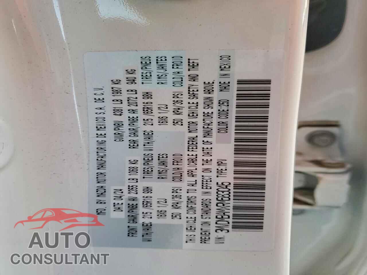 MAZDA CX30 2024 - 3MVDMBAMXRM683045