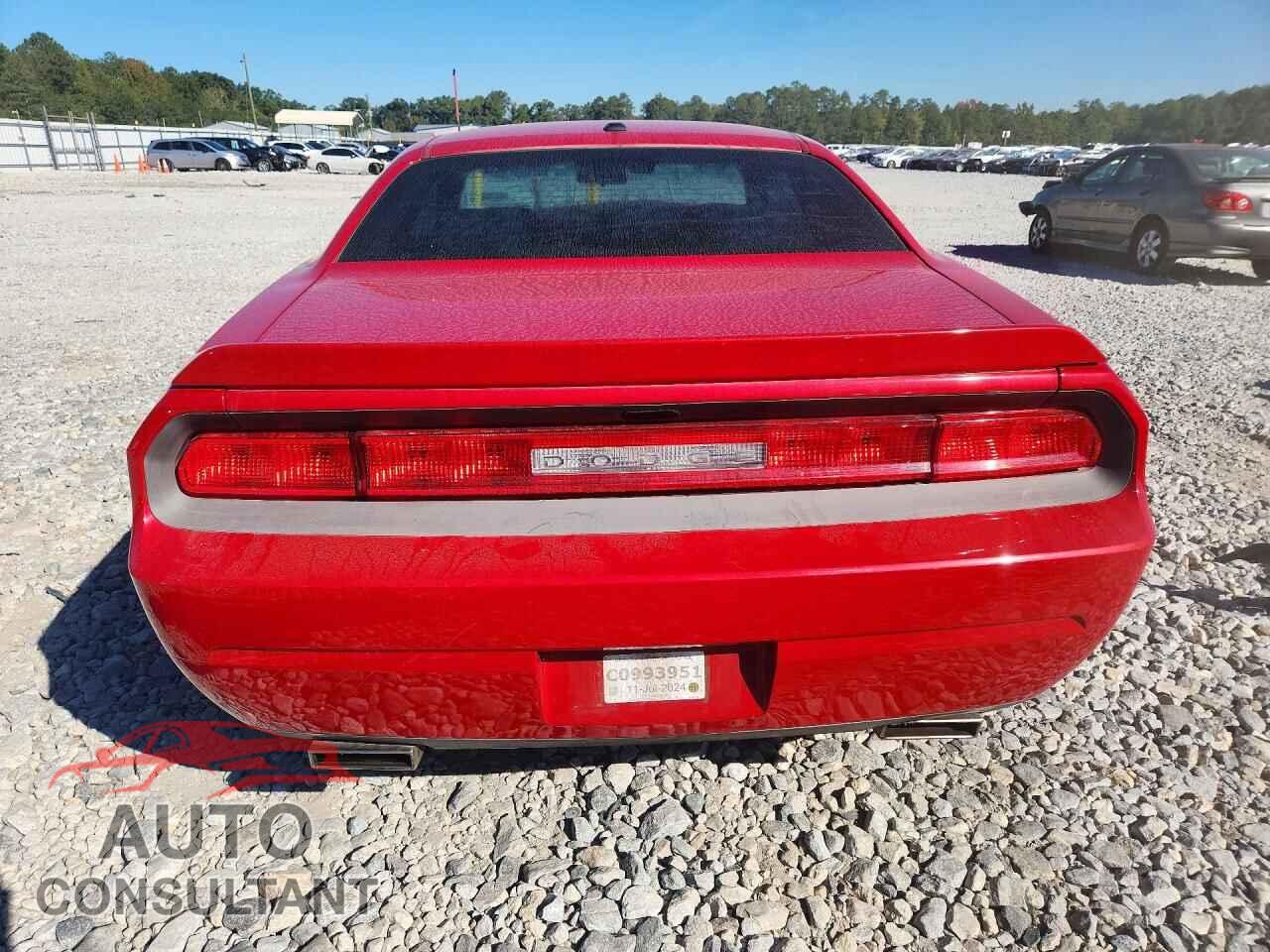 DODGE CHALLENGER 2012 - 2C3CDYAG3CH291660