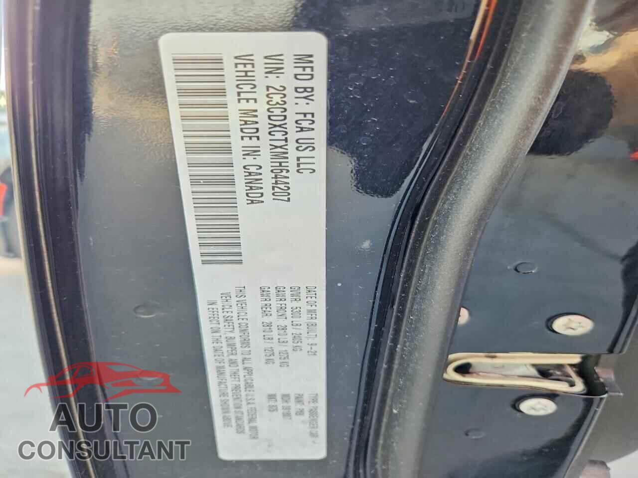 DODGE CHARGER 2021 - 2C3CDXCTXMH644207