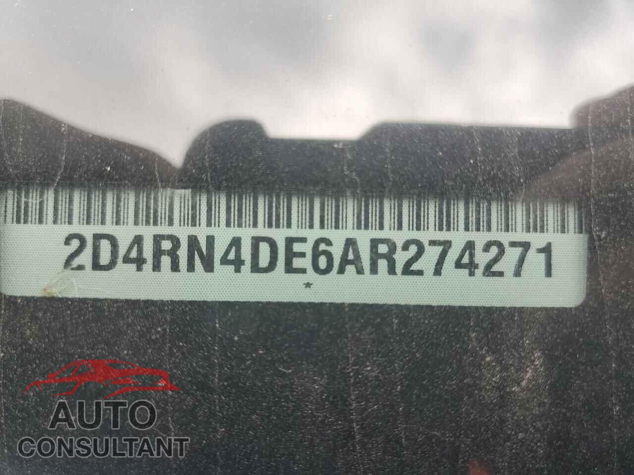 DODGE CARAVAN 2010 - 2D4RN4DE6AR274271