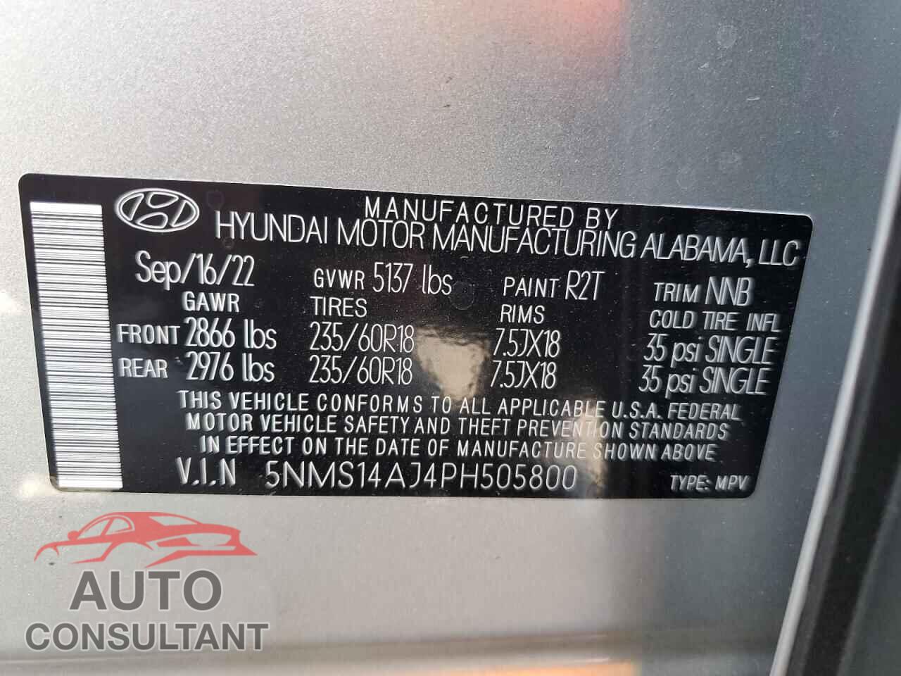 HYUNDAI SANTA FE 2023 - 5NMS14AJ4PH505800