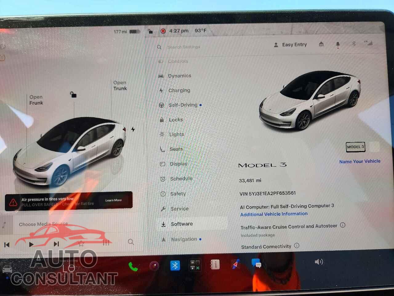 TESLA MODEL 3 2023 - 5YJ3E1EA2PF653561