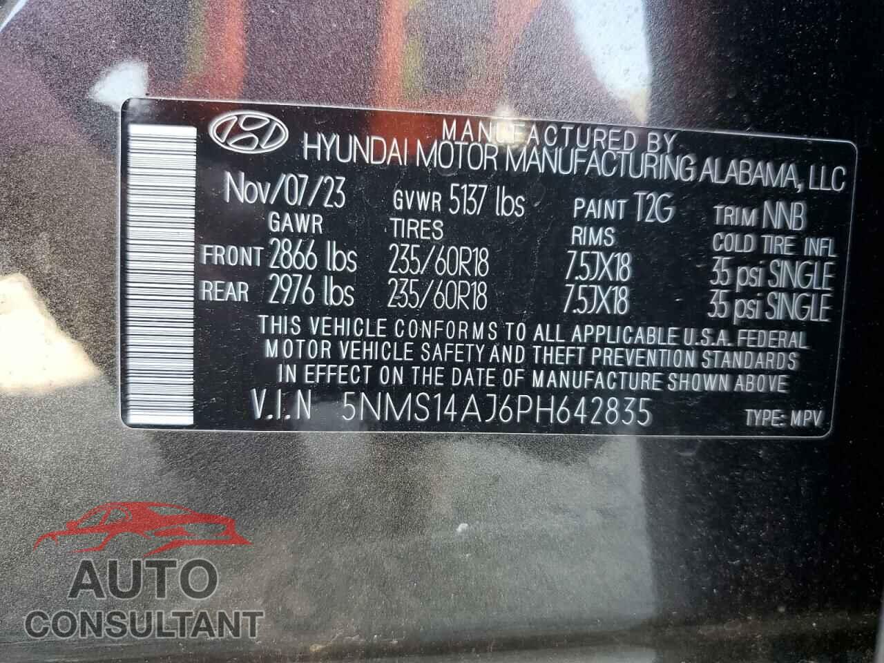 HYUNDAI SANTA FE 2023 - 5NMS14AJ6PH642835