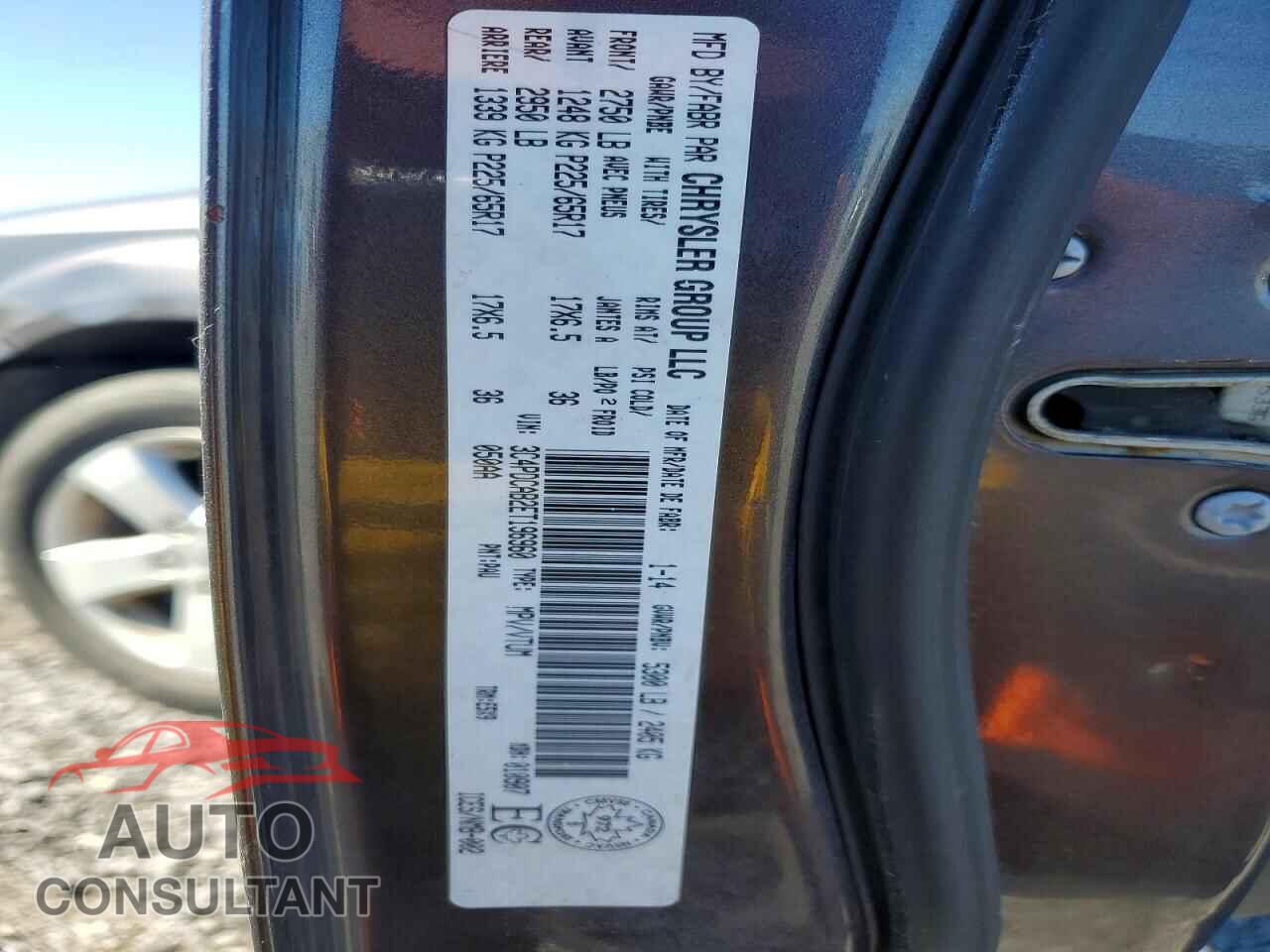 DODGE JOURNEY 2014 - 3C4PDCAB2ET196960