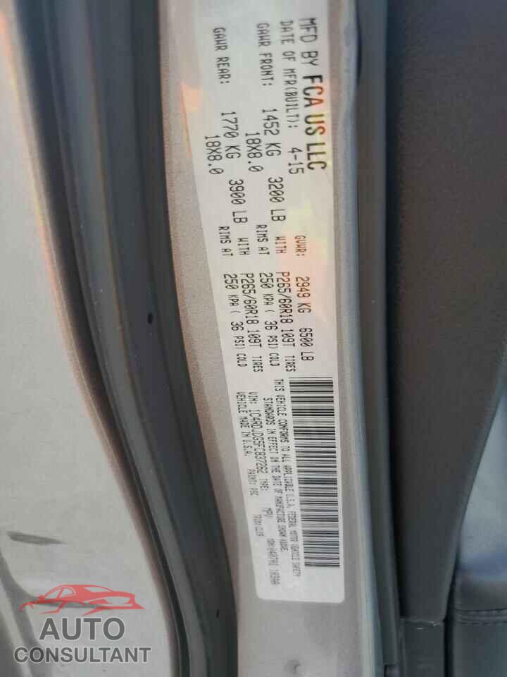 DODGE DURANGO 2015 - 1C4RDJDG5FC837262