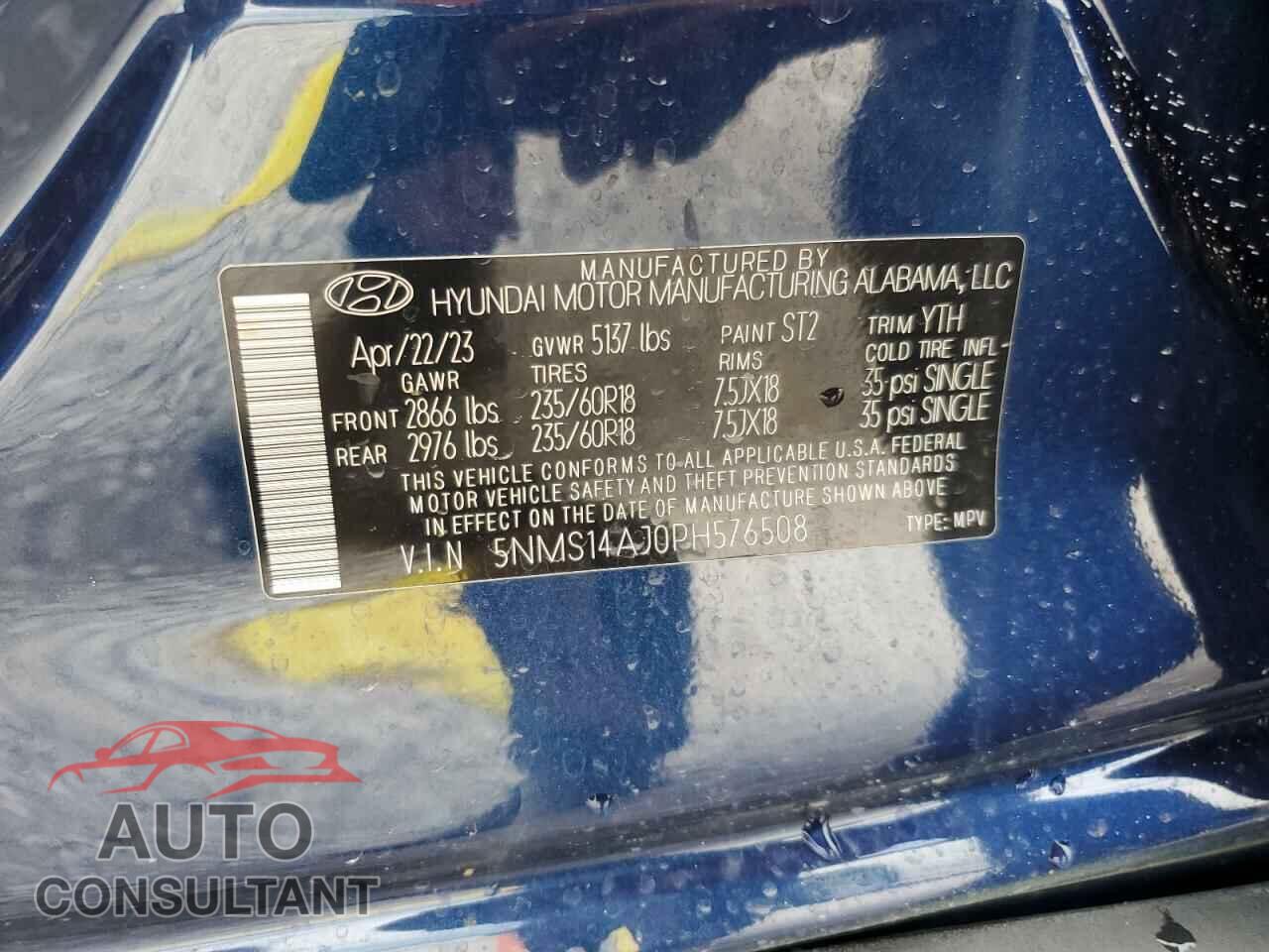 HYUNDAI SANTA FE 2023 - 5NMS14AJ0PH576508
