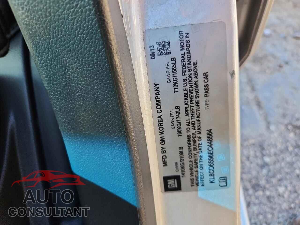 CHEVROLET SPARK 2014 - KL8CD6S96EC448564