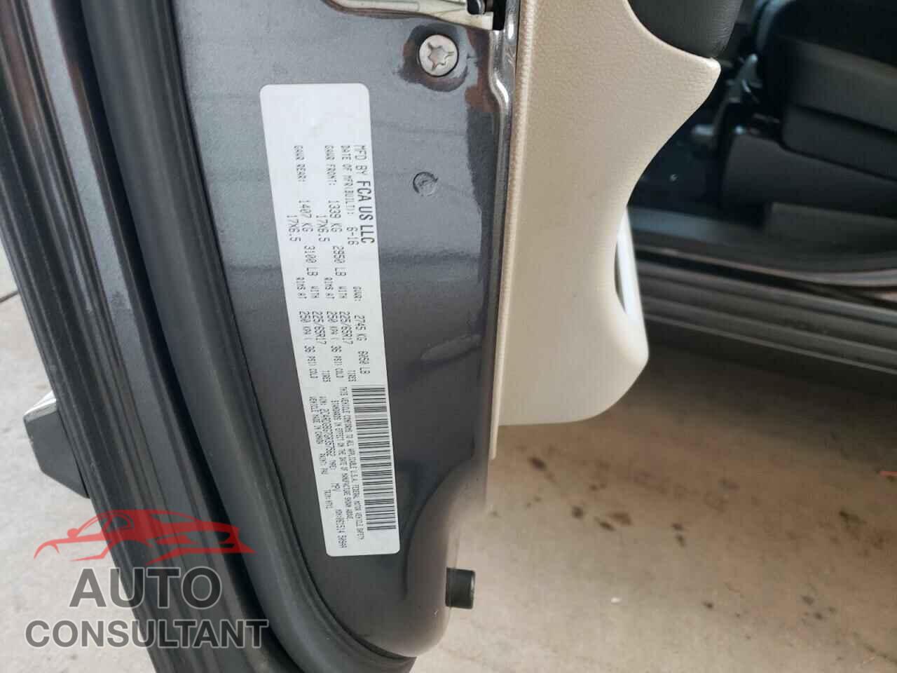 DODGE CARAVAN 2016 - 2C4RDGBG7GR357562