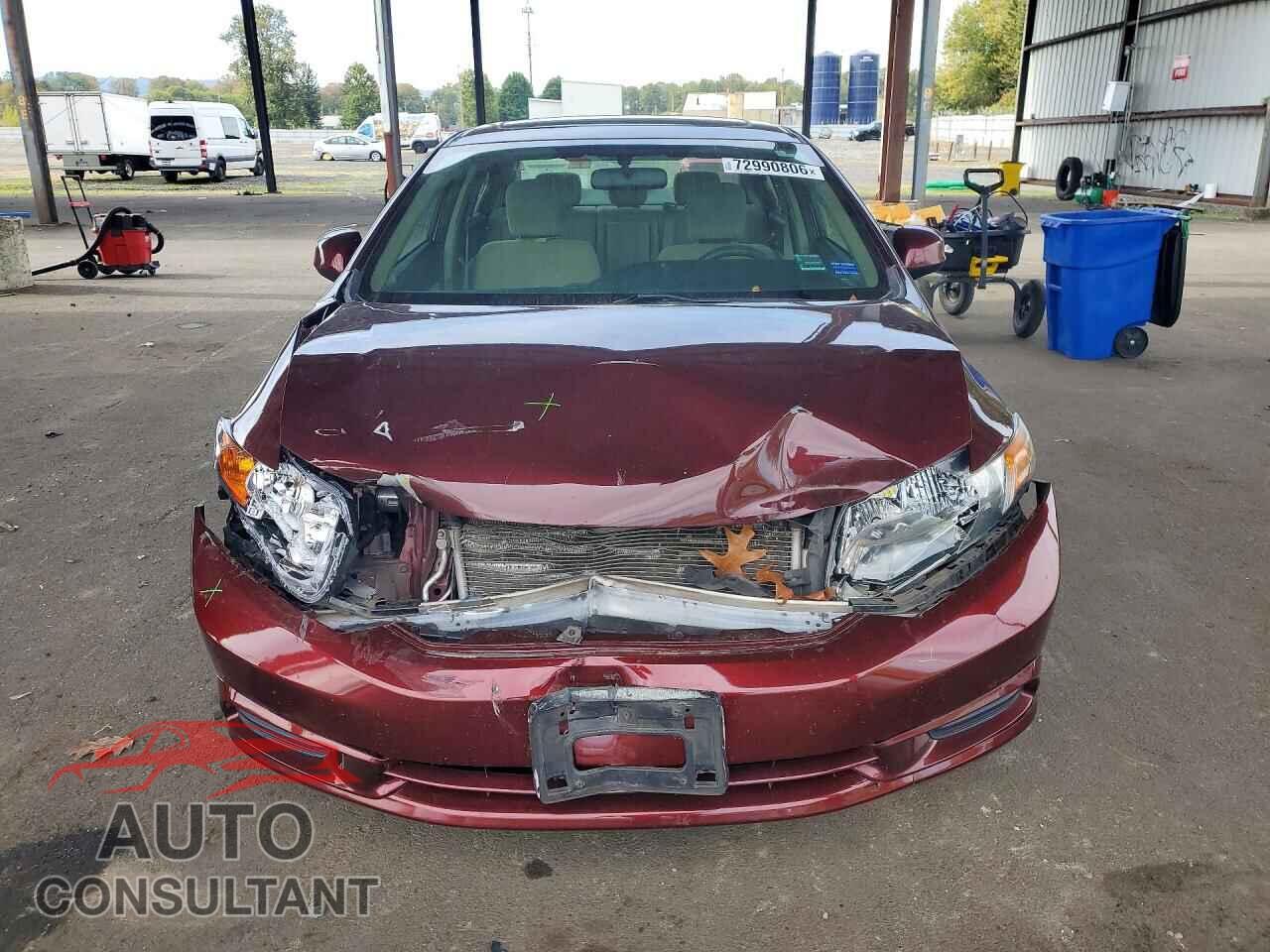 HONDA CIVIC 2012 - 19XFB2F82CE381102