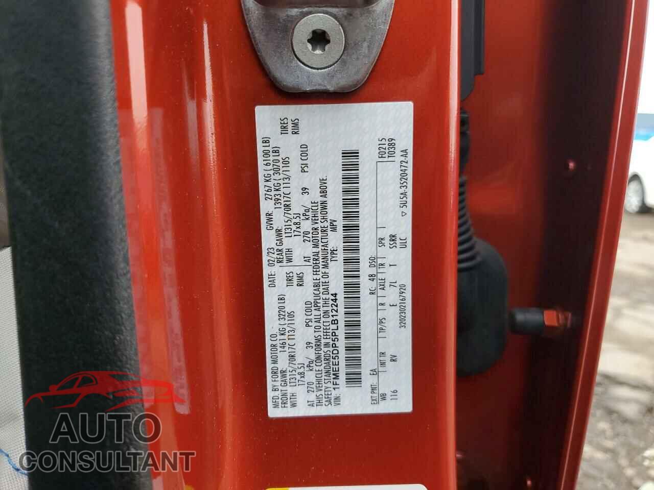FORD BRONCO 2023 - 1FMEE5DP5PLB12244