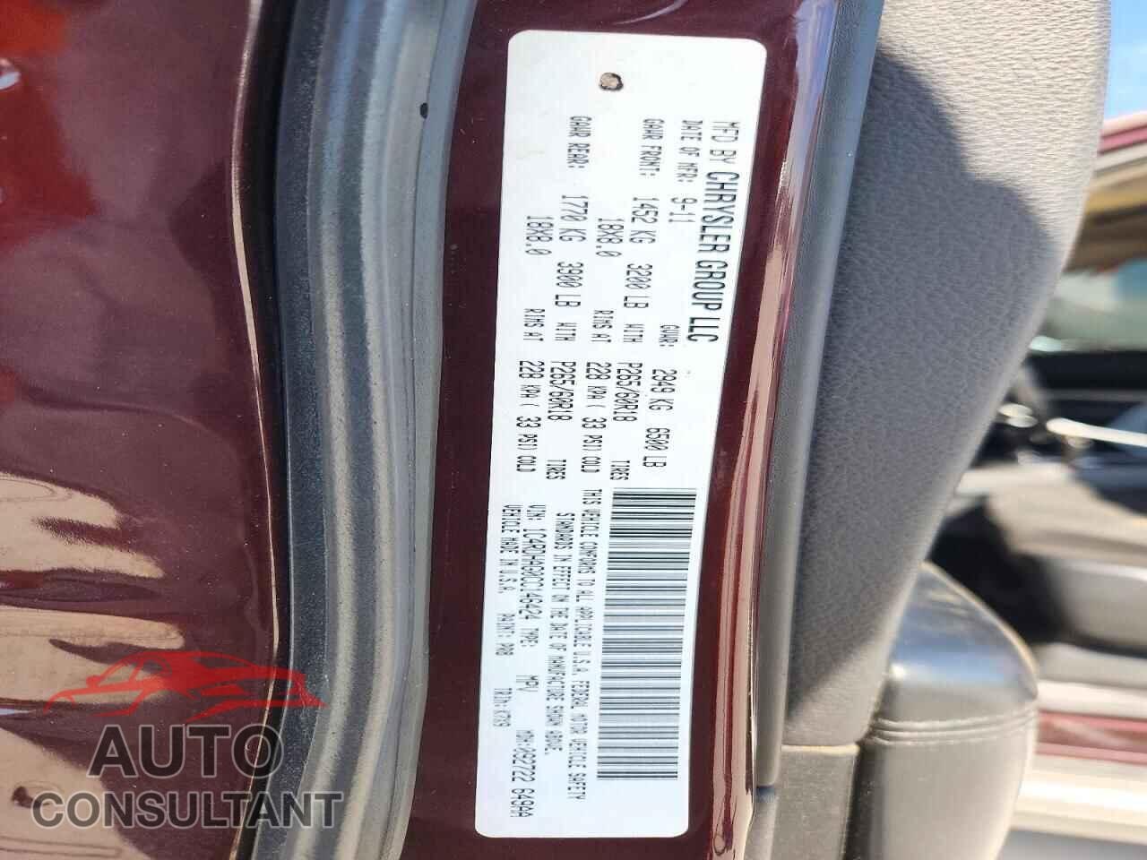 DODGE DURANGO 2012 - 1C4RDHAG0CC146424