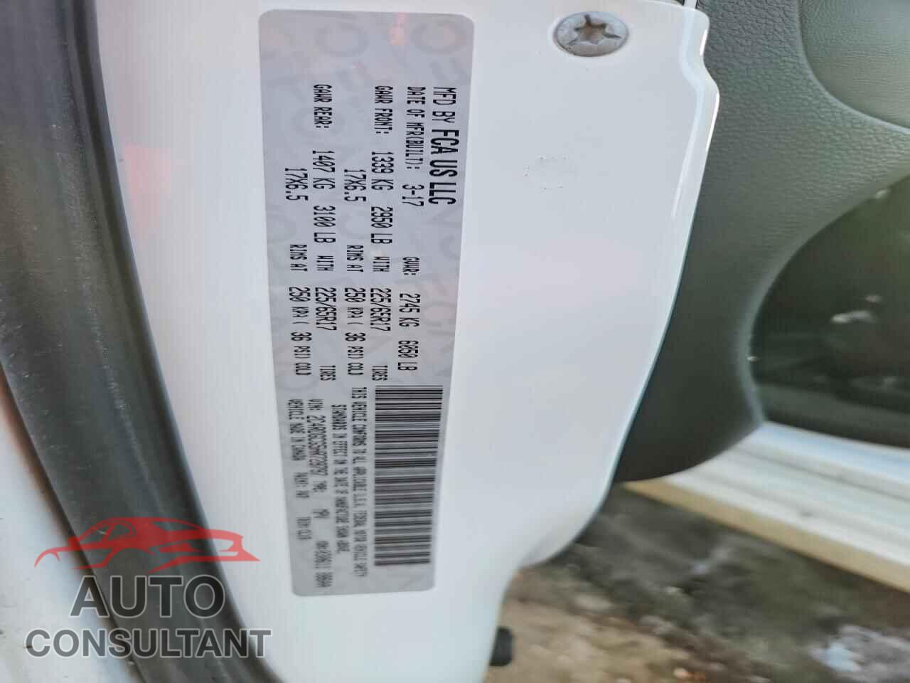 DODGE CARAVAN 2017 - 2C4RDGCG5HR728797