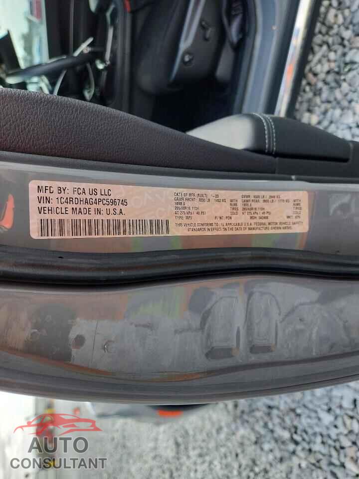 DODGE DURANGO 2023 - 1C4RDHAG4PC596745