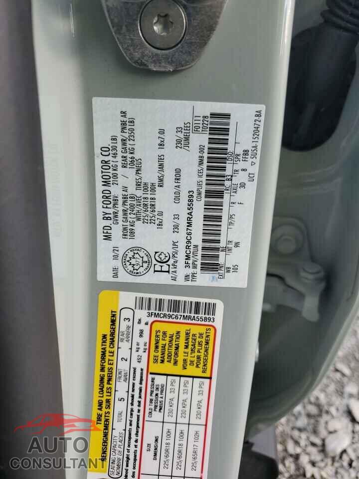 FORD BRONCO 2021 - 3FMCR9C67MRA55893