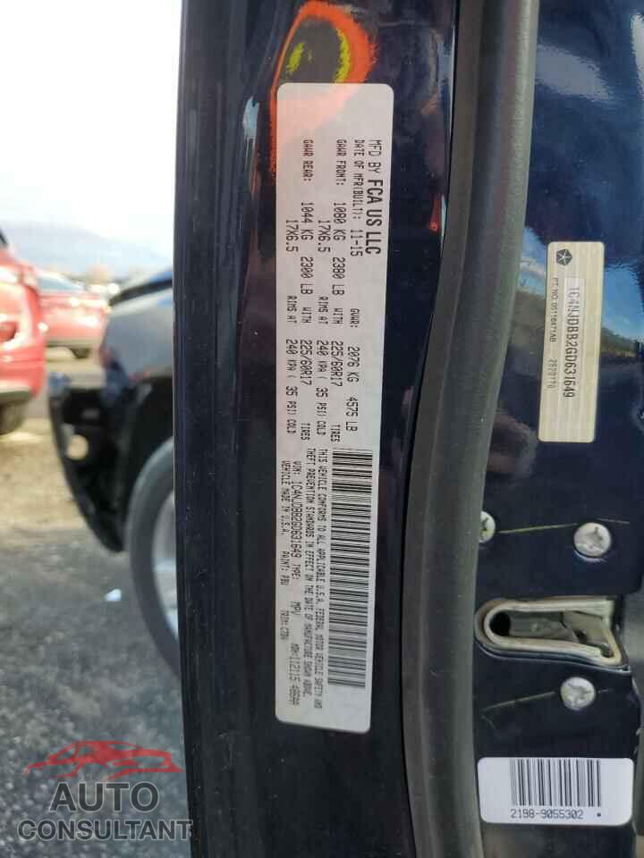 JEEP COMPASS 2016 - 1C4NJDBB2GD631649