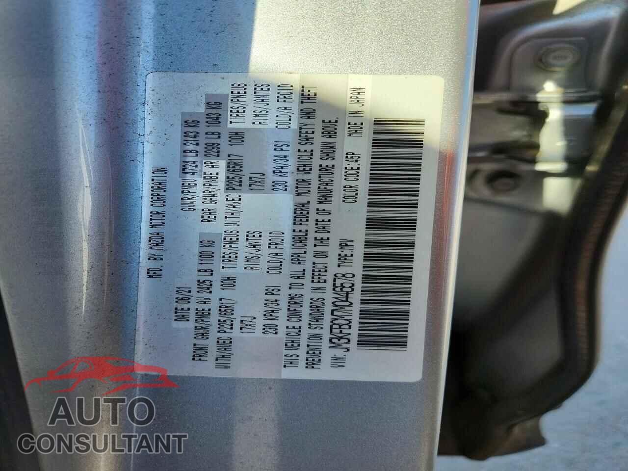 MAZDA CX-5 2021 - JM3KFBCM7M0446578