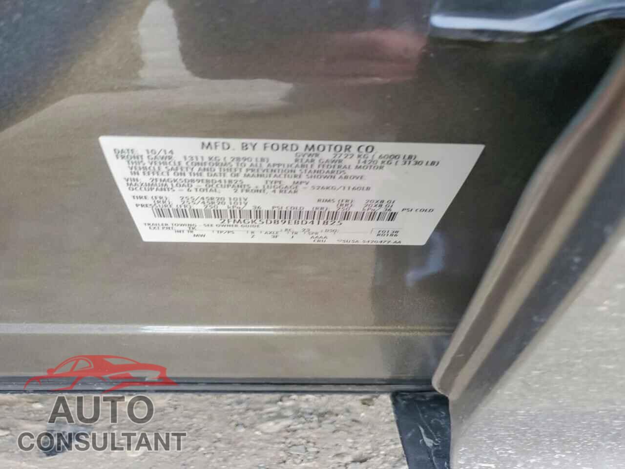 FORD FLEX 2014 - 2FMGK5D89EBD41825