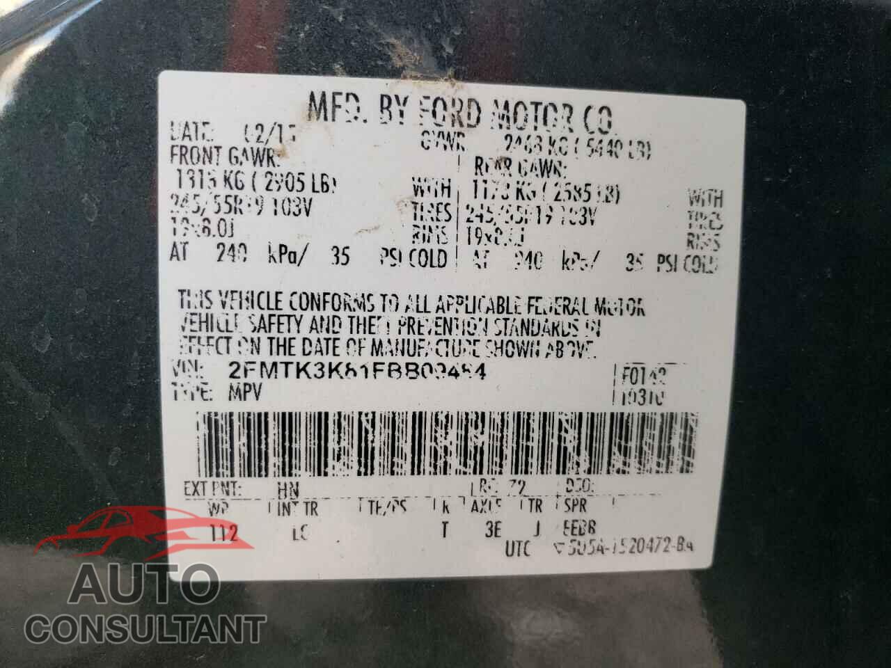 FORD EDGE 2015 - 2FMTK3K81FBB09484