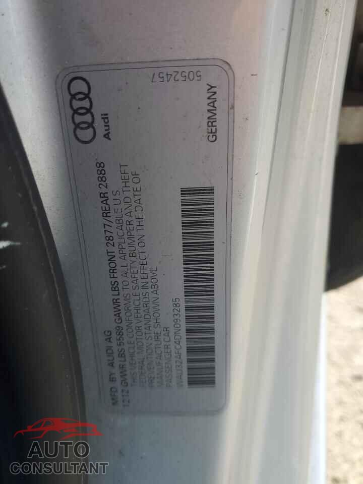 AUDI S7/RS7 2013 - WAU32AFC4DN093285