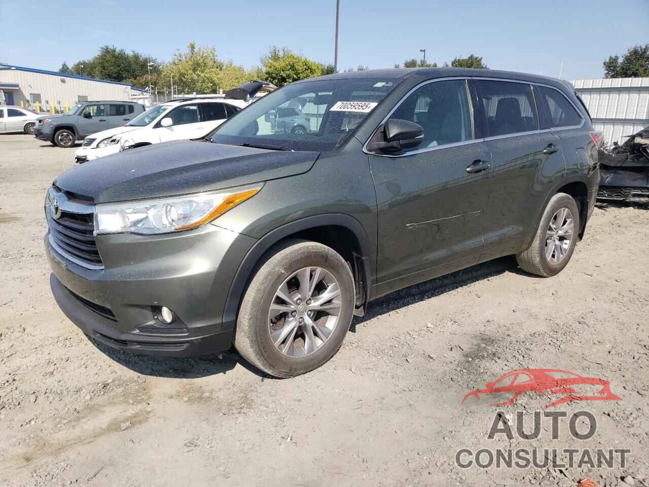TOYOTA HIGHLANDER 2015 - 5TDBKRFH2FS185453