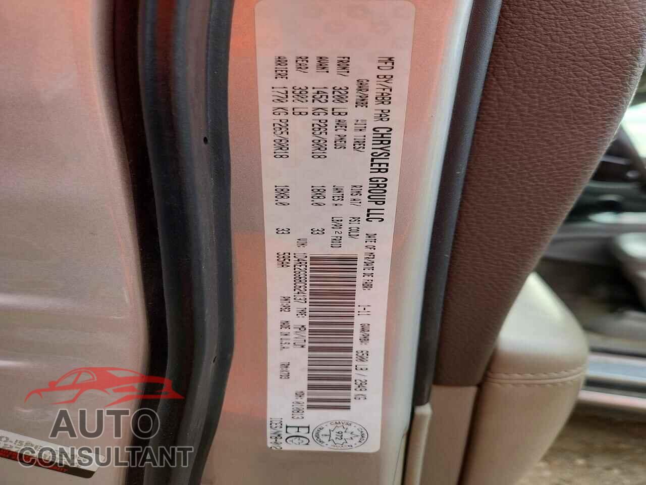 DODGE DURANGO 2011 - 1D4RE2GG6BC624137
