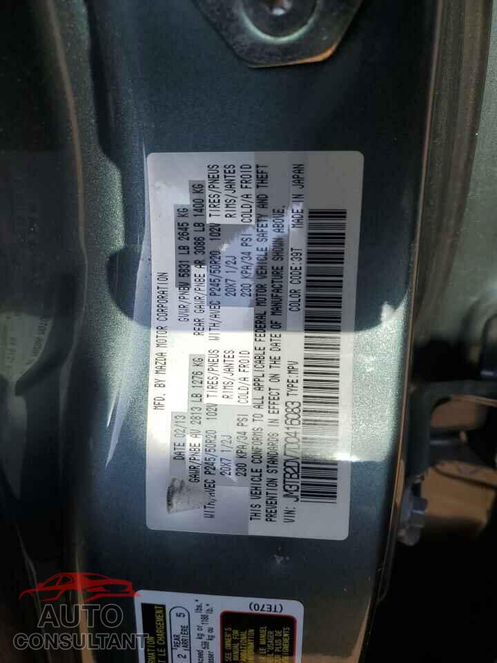 MAZDA CX-9 2013 - JM3TB2DV7D0416083