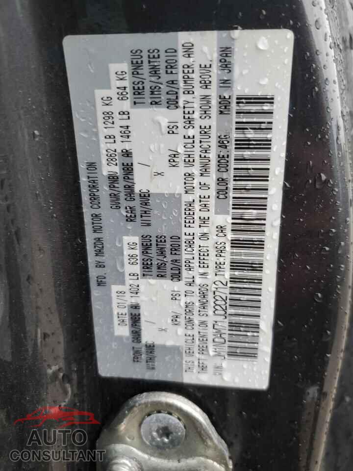 MAZDA MX5 2018 - JM1NDAM71J0202712