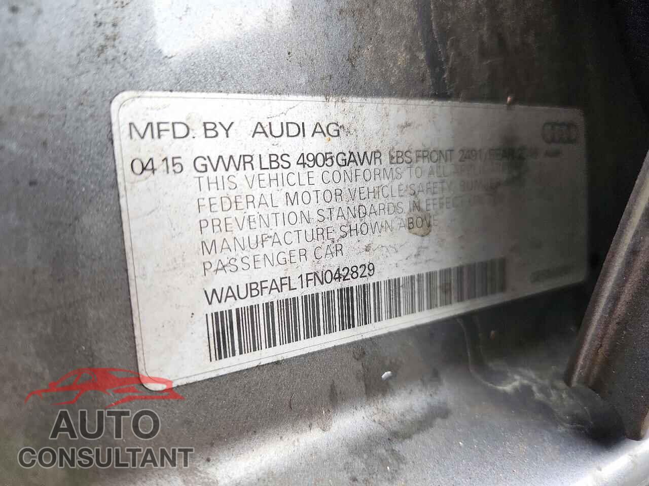 AUDI A4 2015 - WAUBFAFL1FN042829