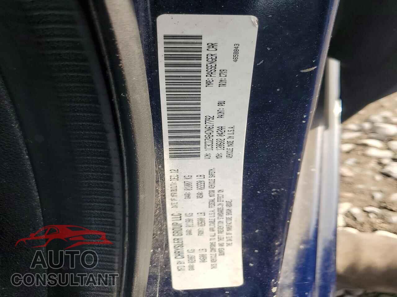 DODGE AVENGER 2013 - 1C3CDZAB4DN617792