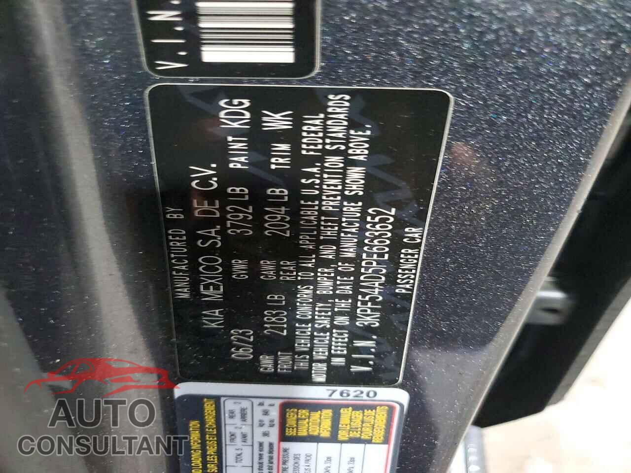 KIA FORTE 2023 - 3KPF54AD5PE663652